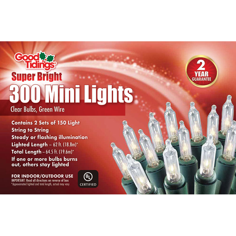 300 Ct. Mini Clear Light Sets