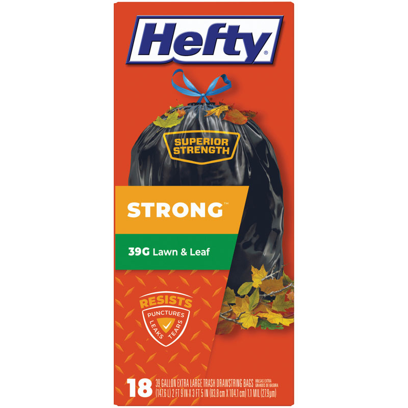 39 Gal. Hefty® Strong Lawn & Leaf Trash Bags, 18/Ct.