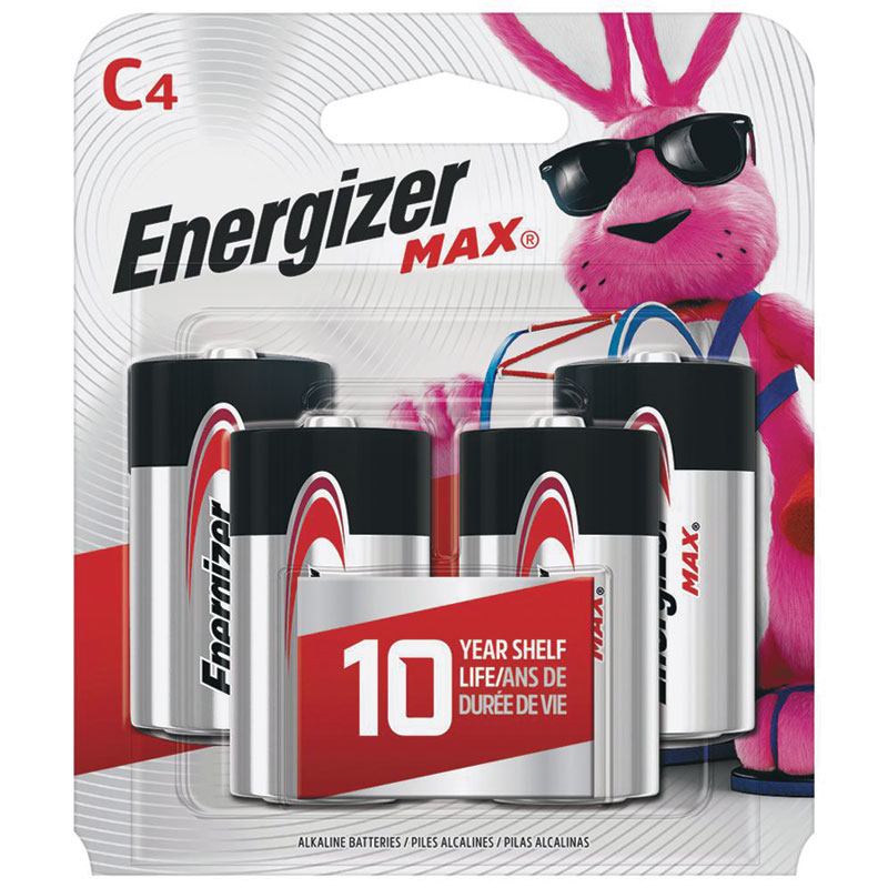 Energizer Max® “C” Alkaline Batteries, 4/Pk.