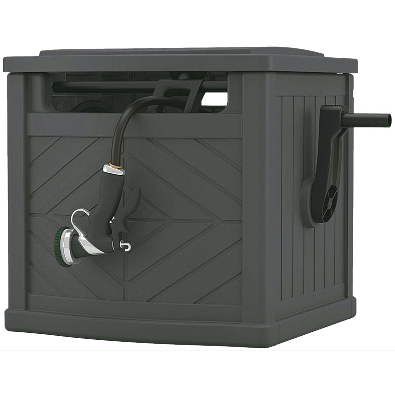 Suncast® Ground Hideaway Hose Reel - Gray