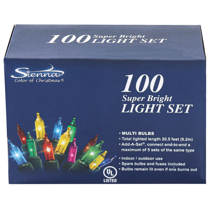 100 Ct. Super Bright Multi-Color Mini Light Sets