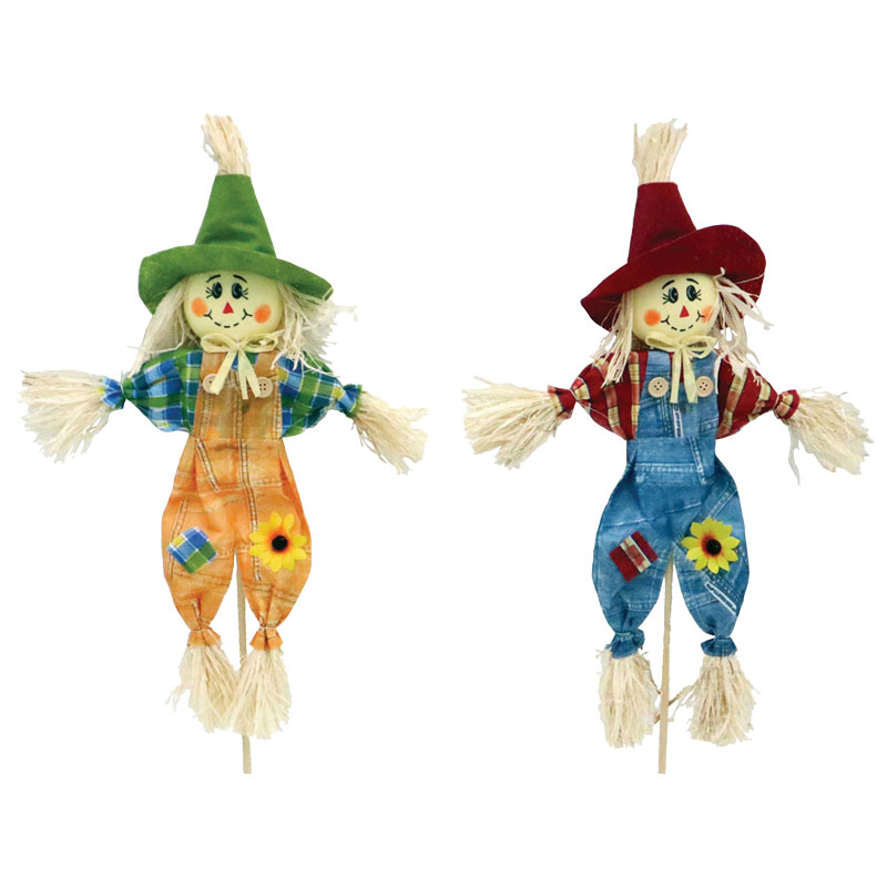 24" Denim Scarecrow Pick