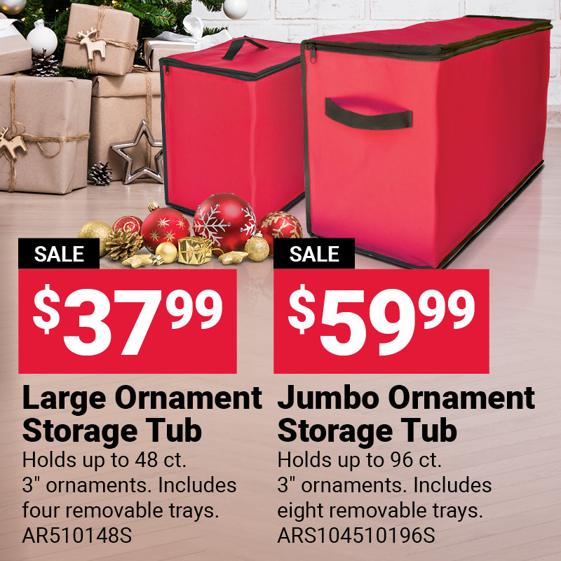 Ornament Storage Tubs