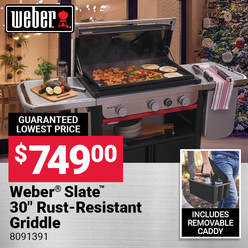Weber® Slate™ 30" Rust-Resistant Griddle