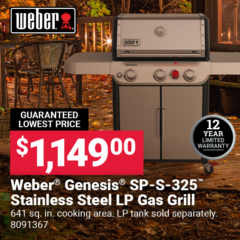 Weber® Genesis® SP-S-325™ Stainless Steel LP Gas Grill