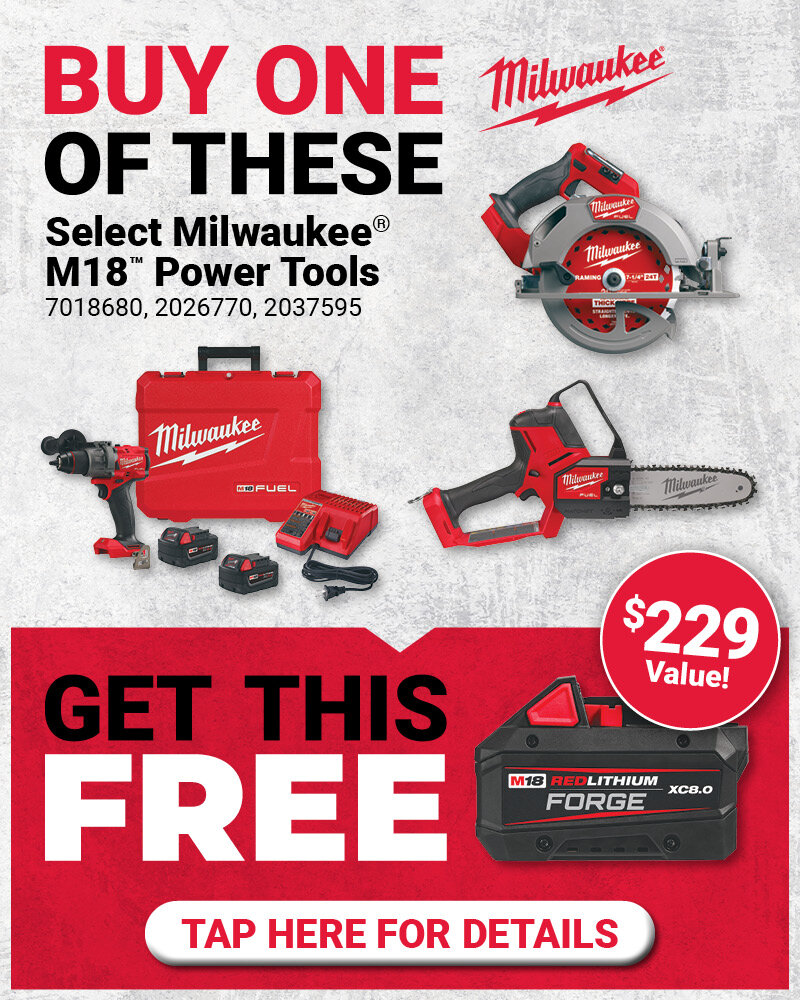 Milwaukee® FREE Battery Promo