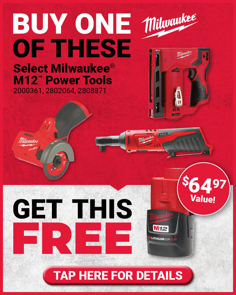 Milwaukee® FREE Battery Promo