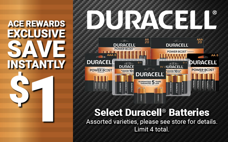 Select Duracell® Batteries