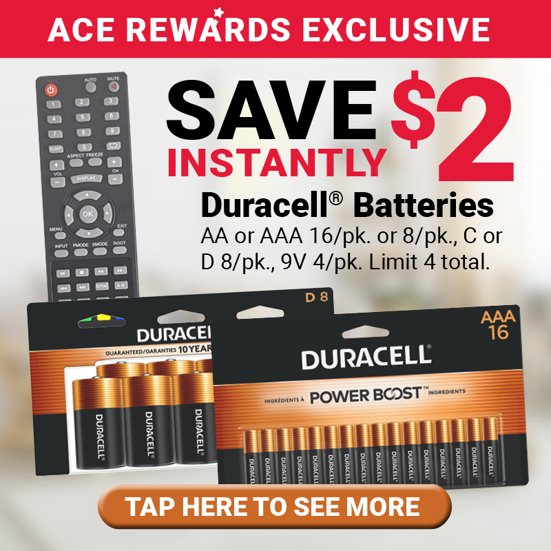 Select Duracell® Batteries