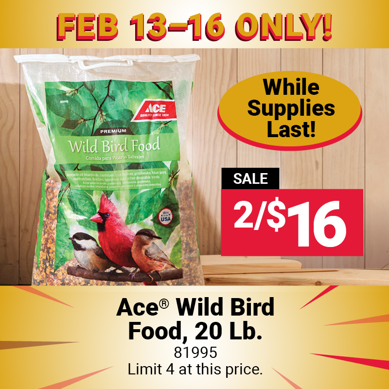 Ace® Brand Wild Bird Food, 20 Lb.