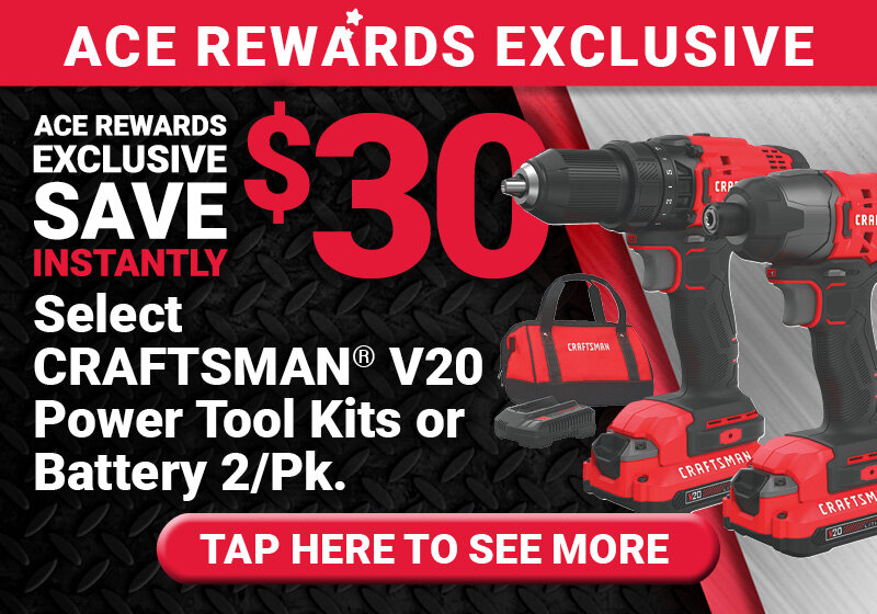 Select CRAFTSMAN® V20 Power Tool Kits or Battery 2/Pk.