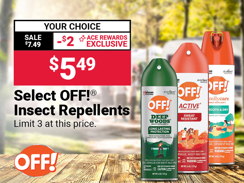 Select OFF!® Insect Repellents