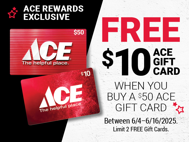 FREE $10 ACE Gift Card Deal