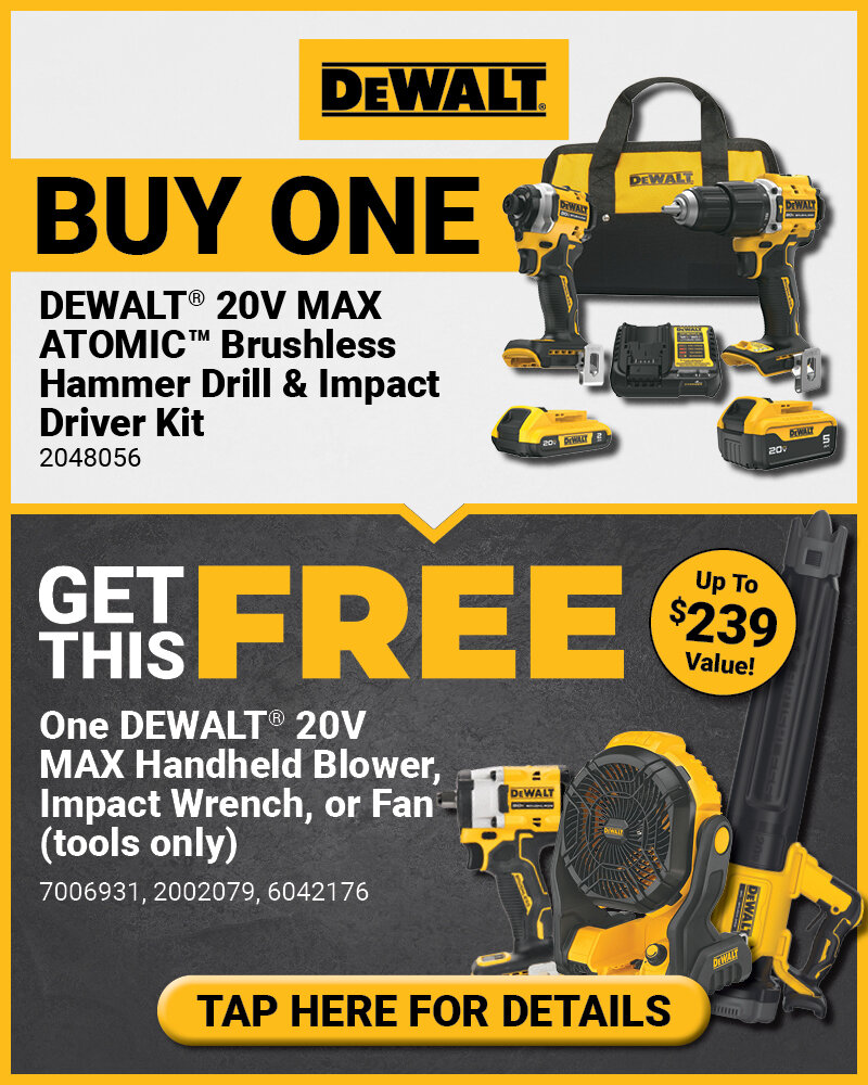DEWALT® FREE Power Tool Promo