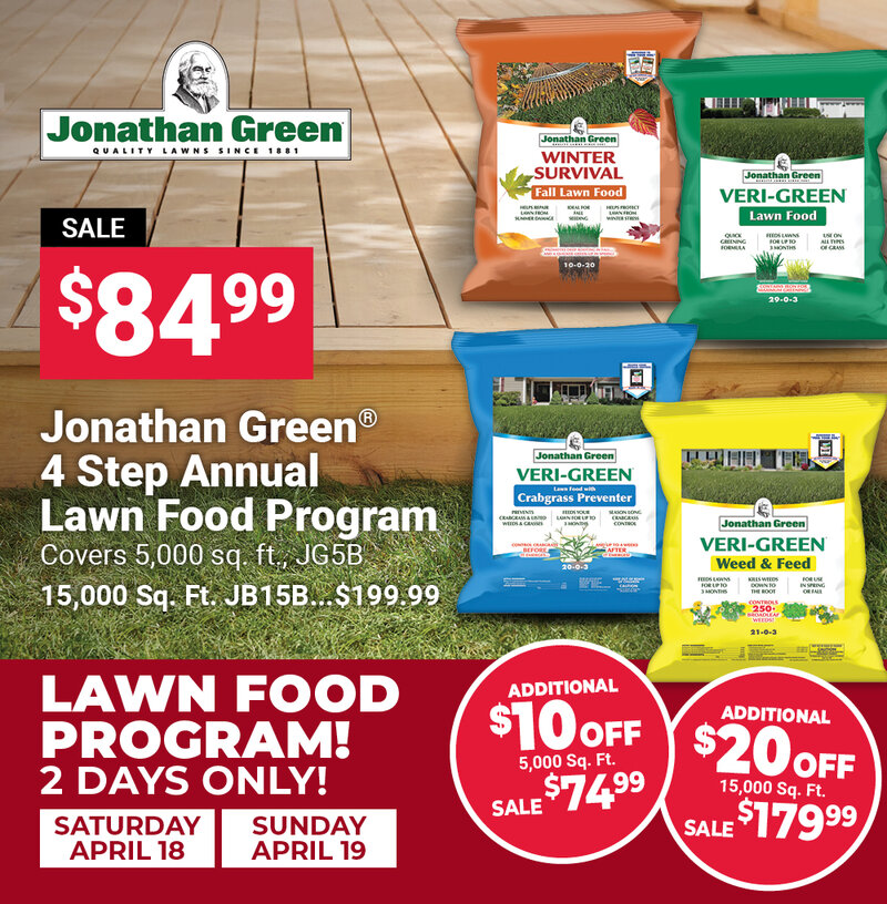 Jonathan Green® 4 Step Annual Lawn Food Program SALE