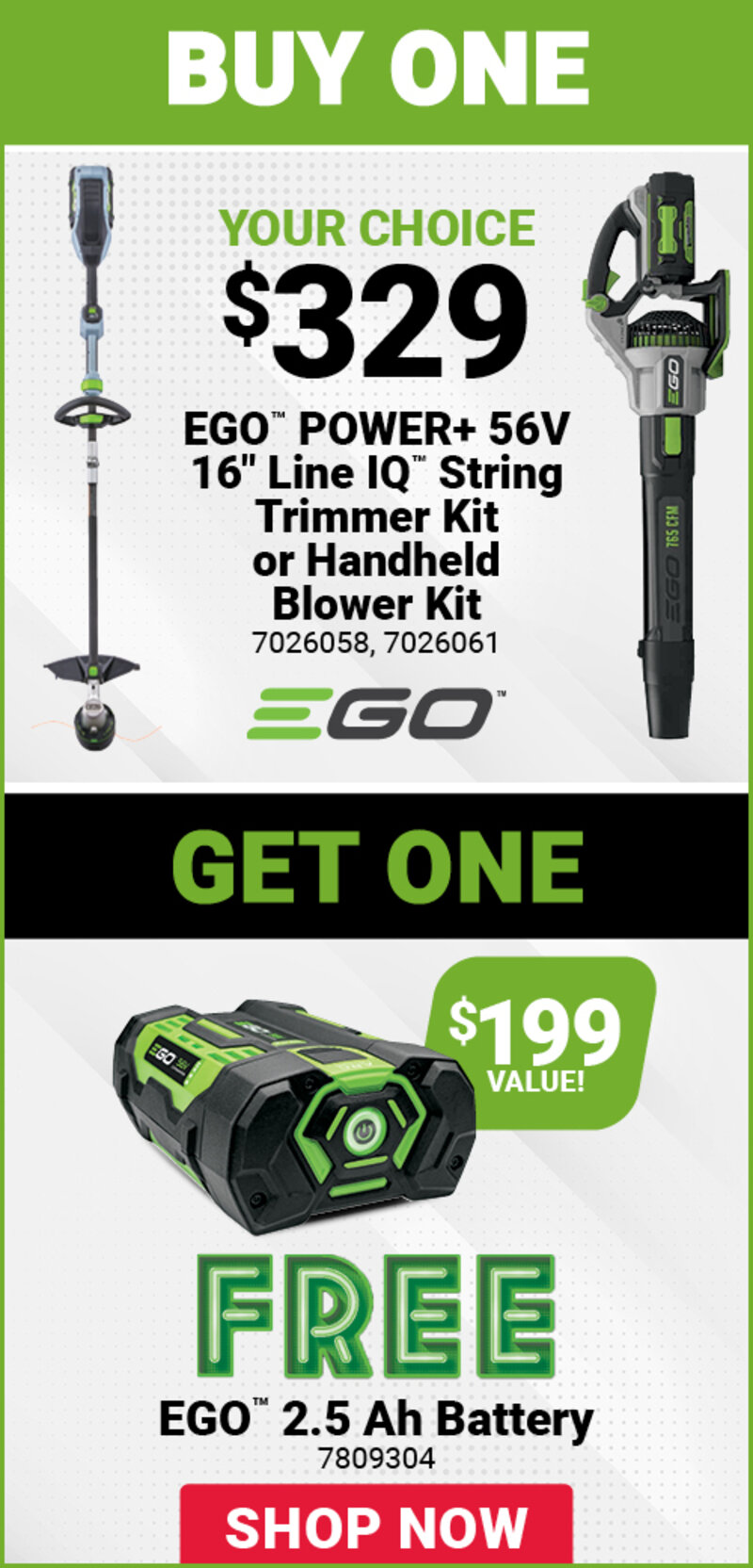 EGO™ POWER+ 56V Outdoor Power Kits