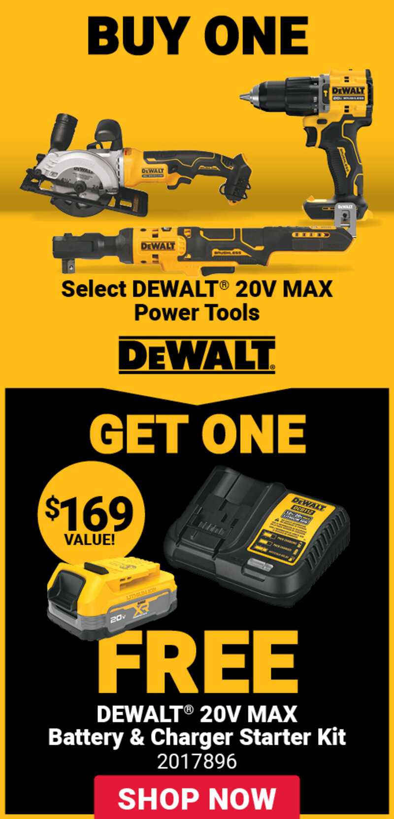 DEWALT® 20V MAX Atomic Brushless Hammer Drill (tool only)