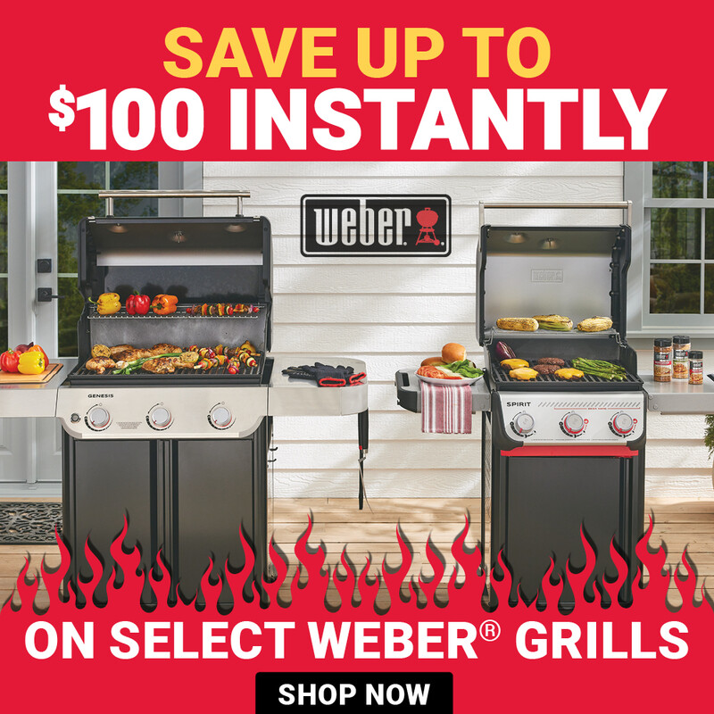 Save Up To $100 Instantly on Weber® Grills