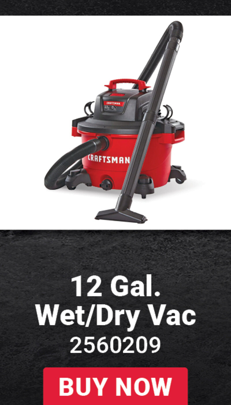 12 Gal. Wet/Dry Vac