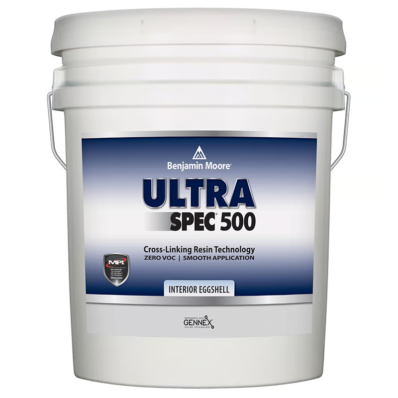 Benjamin Moore® Ultra Spec® 500 Water-Based Interior Eggshell Base Paint, 5 Gal.