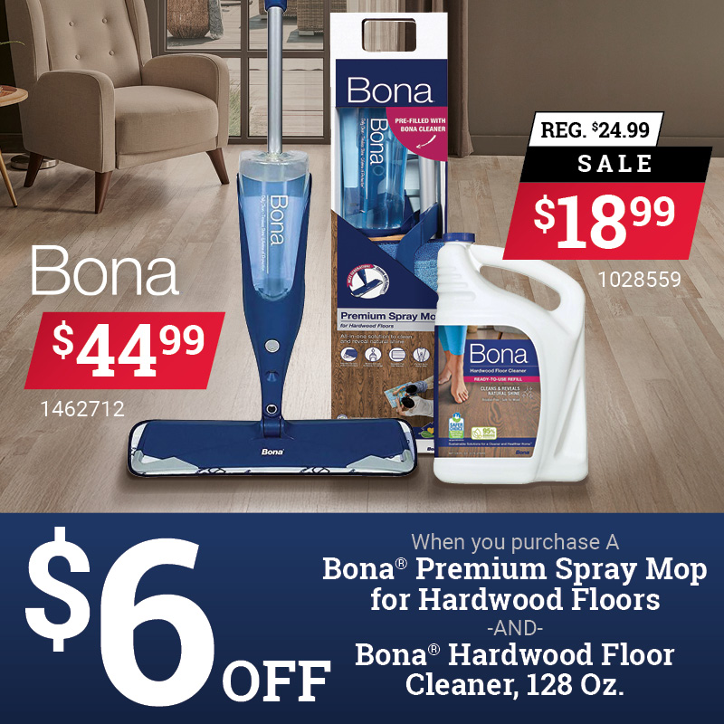 Bona® Premium Spray Mop and Hardwood Floor Cleaner, 128 Oz.
