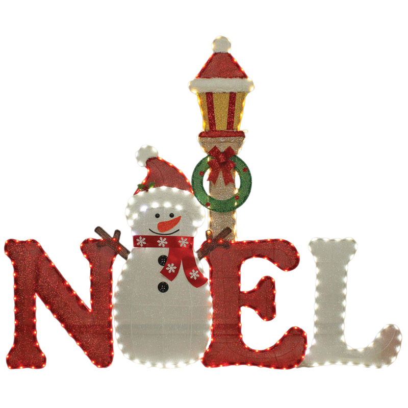 60" x 72"  NOEL Decoration with Rope Lights