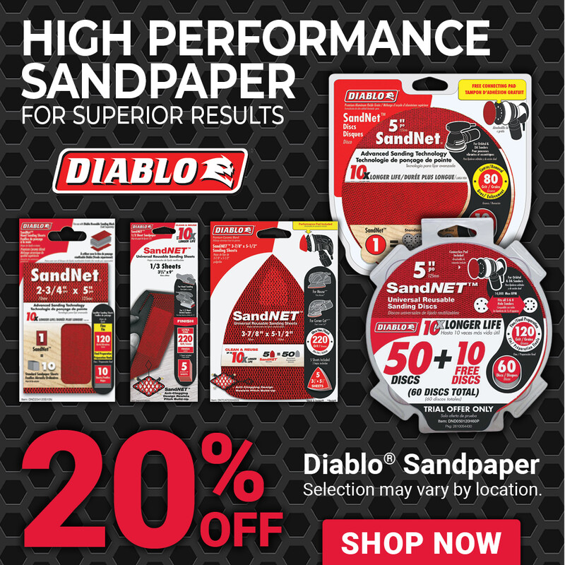 20% Off Diablo® Sandpaper
