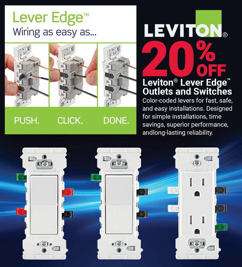 Leviton® Lever Edge™ Outlets and Switches