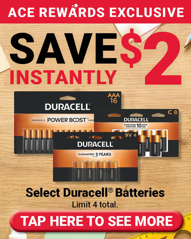 Select Duracell® Alkaline Battery