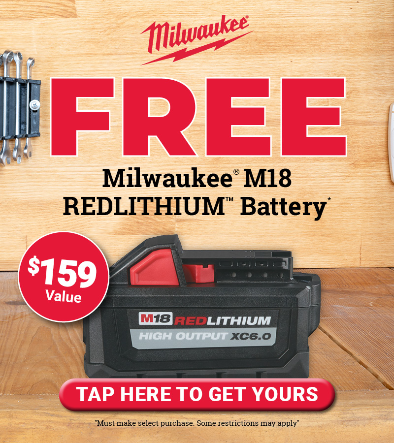 Milwaukee® BOGO Battery Feature