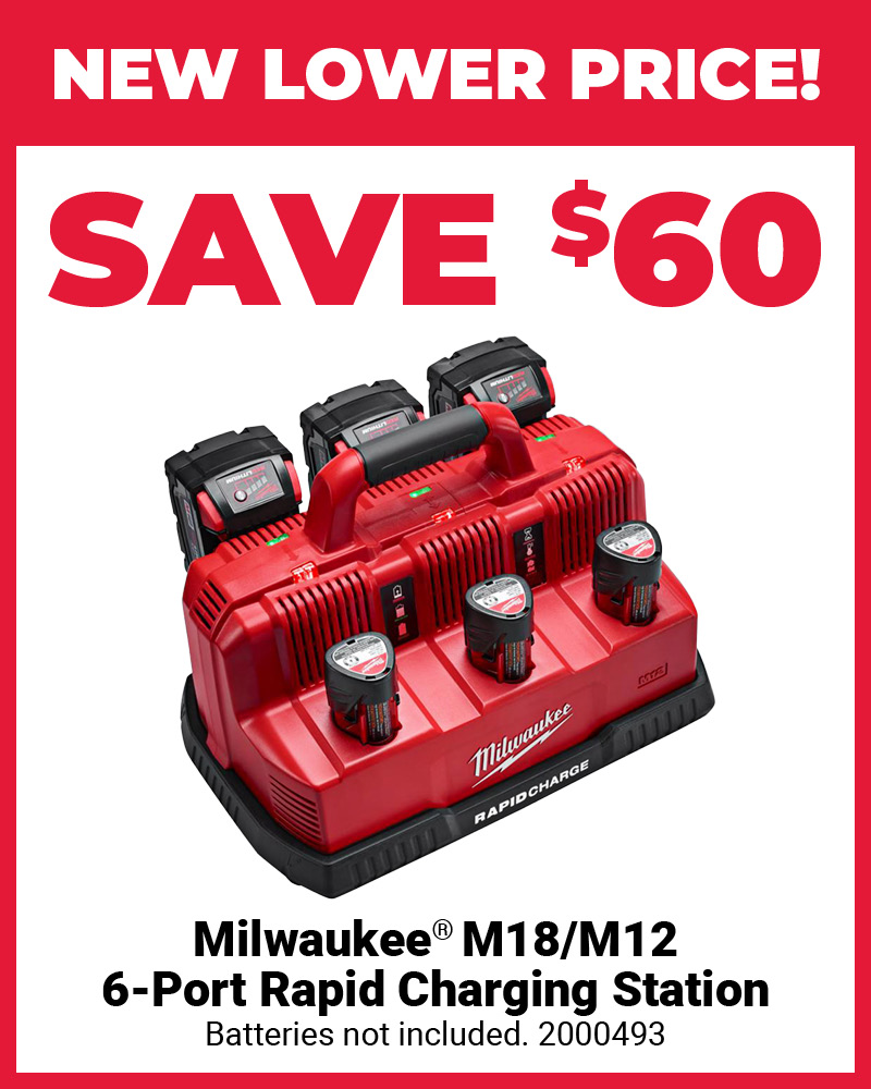 Milwaukee® Save $60 on M18/M12 Charging Station