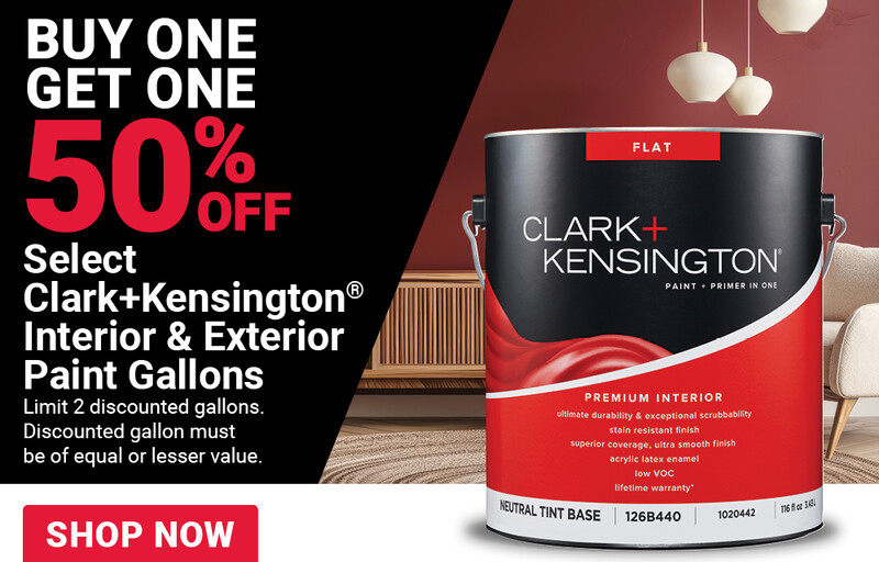 Select Clark+Kensington® Interior & Exterior Paint Gallons
