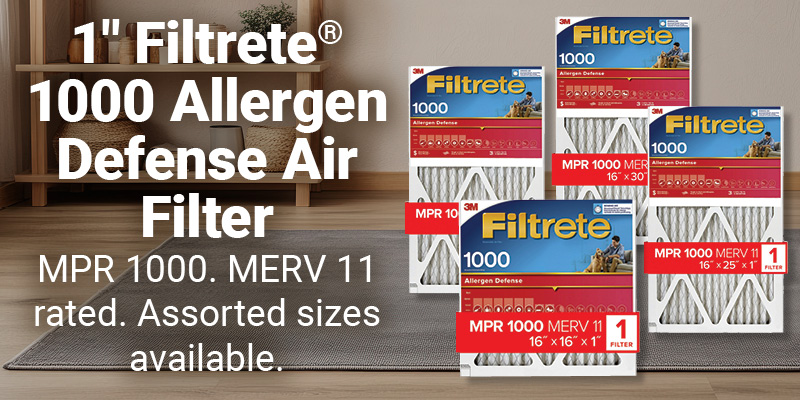 1" Filtrete® 1000 Allergen Defense Air Filters