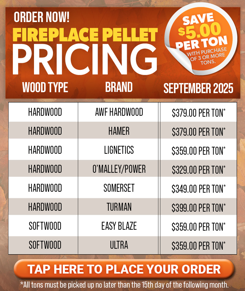 September Pellet Prices