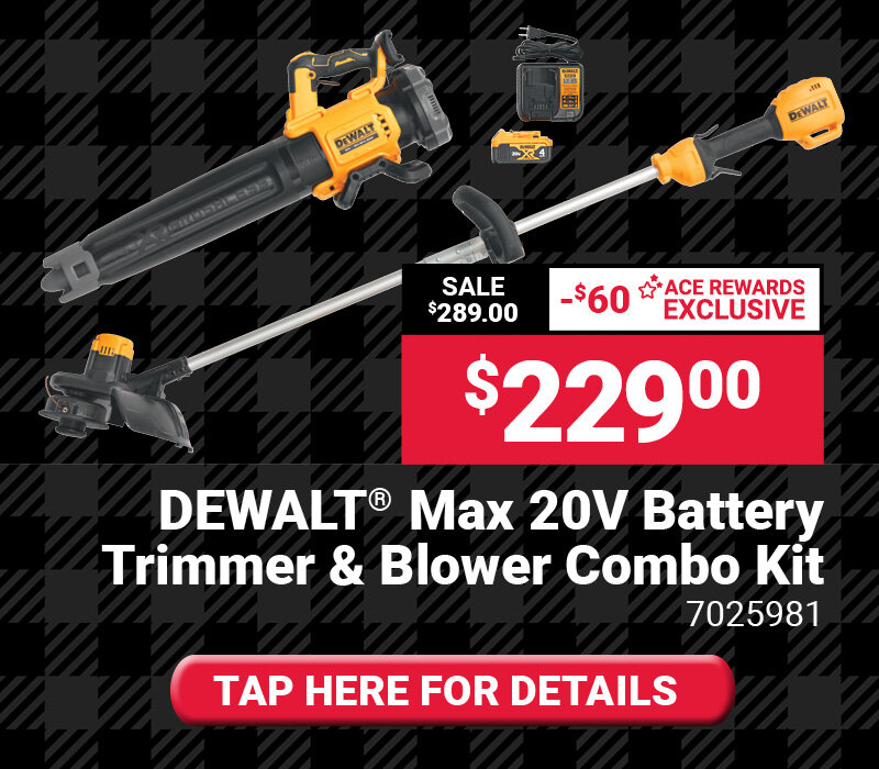 DEWALT® MAX 20V Battery Trimmer & Blower Combo Kit