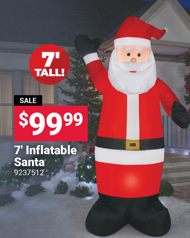 7' Inflatable Santa
