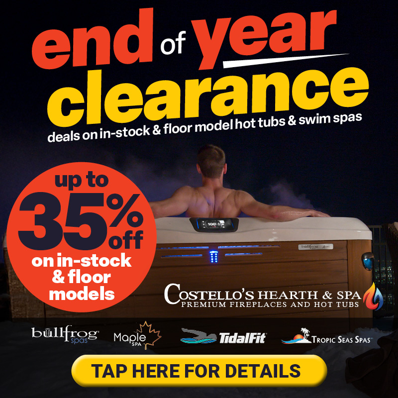 End of Year Clearance on Hot Tubs and Swim Spas