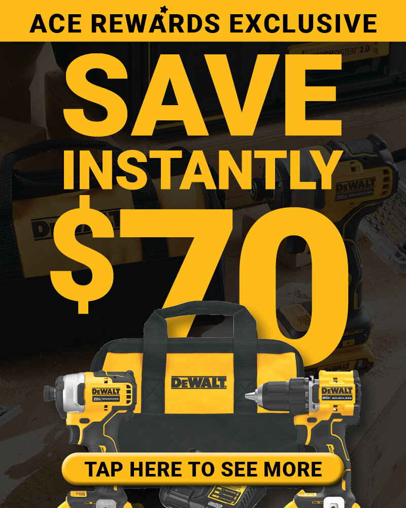 Save $70 on Select DEWALT® Products
