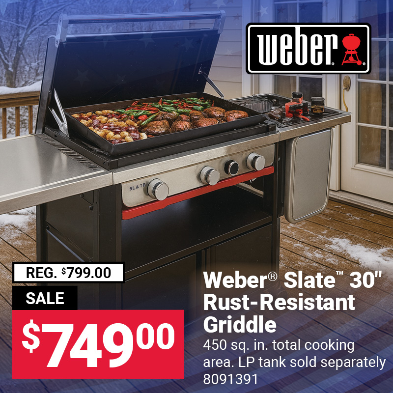 Weber® Slate™ 30" Rust-Resistant Griddle