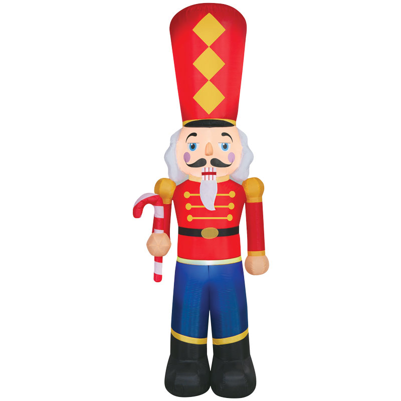 9' Gemmy Airblown Split Leg Nutcracker