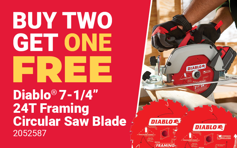 Diablo® 7-1/4" 24T Framing Circular Saw Blade