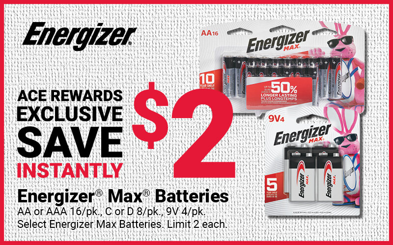 Select Energizer® Max® Batteries