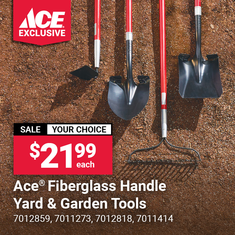 Ace® Fiberglass Handle Yard & Garden Tools