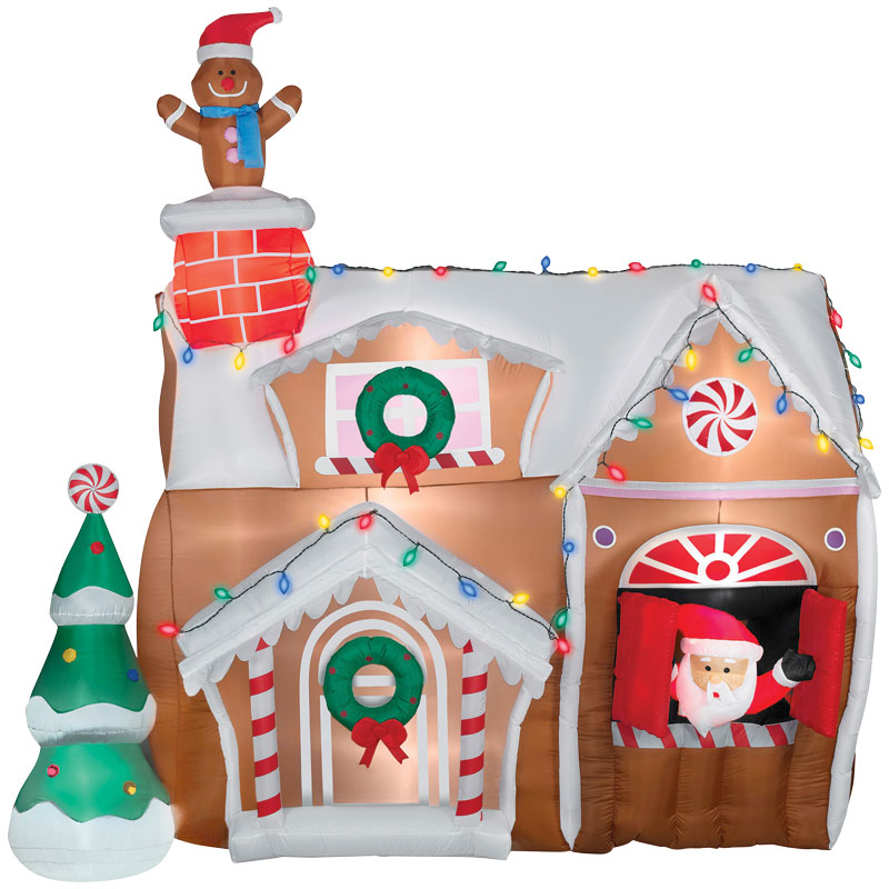 6' Inflatable Gingerbread House