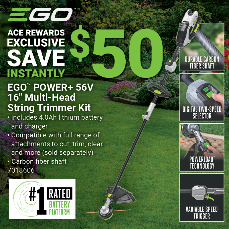 EGO™ POWER+ 56V 16" Multi-Head String Trimmer Kit