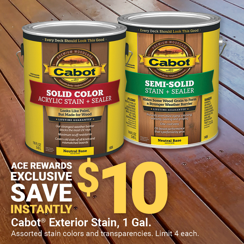 Select Cabot® Exterior Stain Products