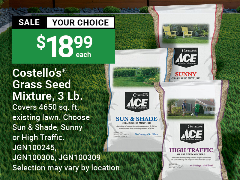 Costello's Grass Seed Mixture, 3 Lb.