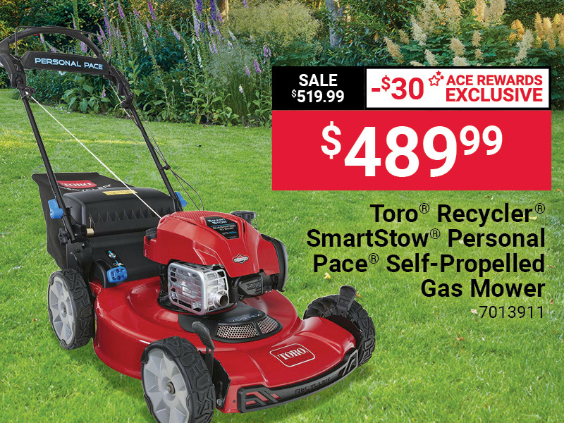 Toro® Recycler® SmartStow® Personal Pace® Self-Propelled Gas Mower 