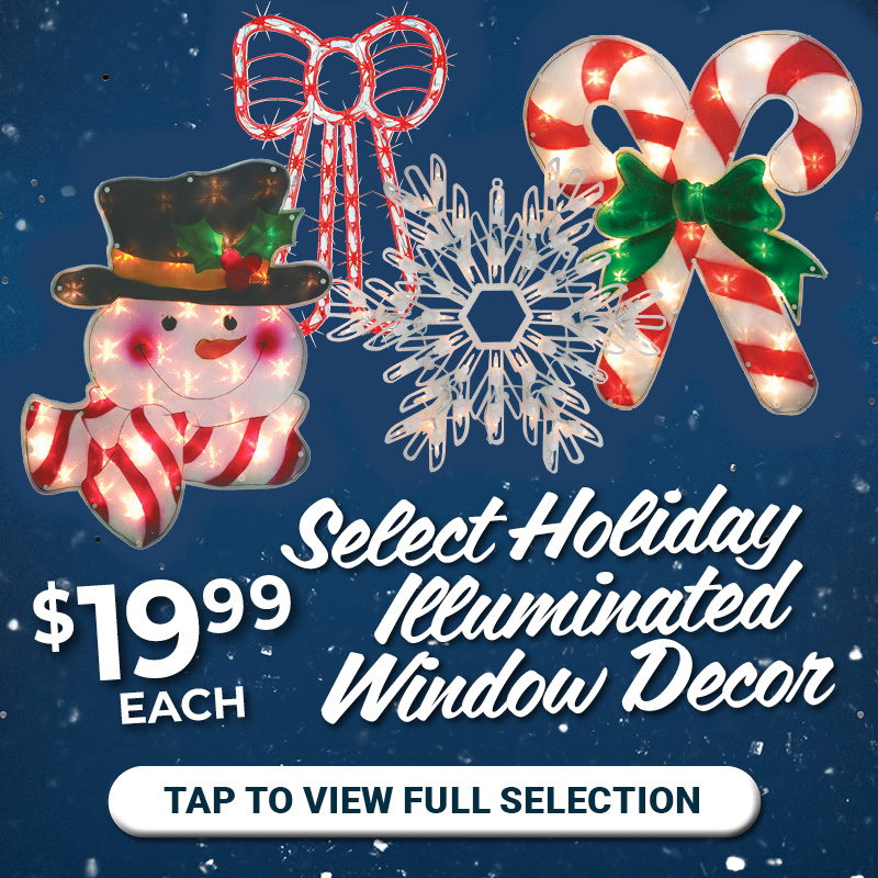Select Holiday Illuminate Window Decor