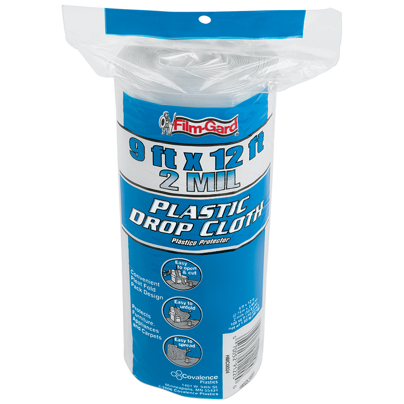 9' x 12' Plastics Heavy Duty Drop Cloth